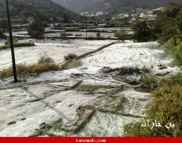 صور امطار وبرد تنومة الأثنين 20/4/1431 (تصوير بن حارالله)