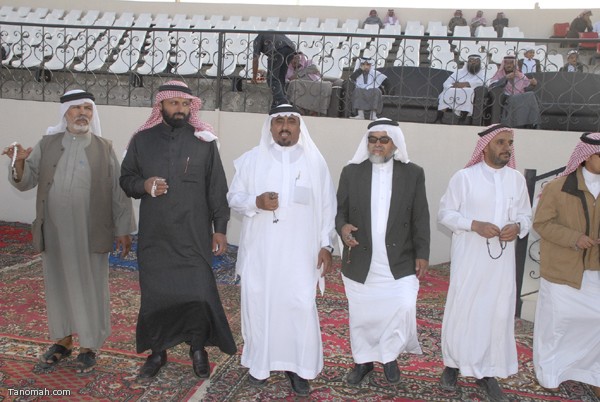احتفالات شعبية في تنومه بمناسبة عودة الملك عبدالله (تصوير :حسن عامر)