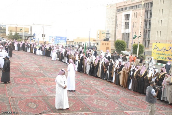 حفل أهالي محافظة النماص بمناسبة عودة الملك الى أرض الوطن بعد رحلته العلاجية (تصوير- محمد عامر)