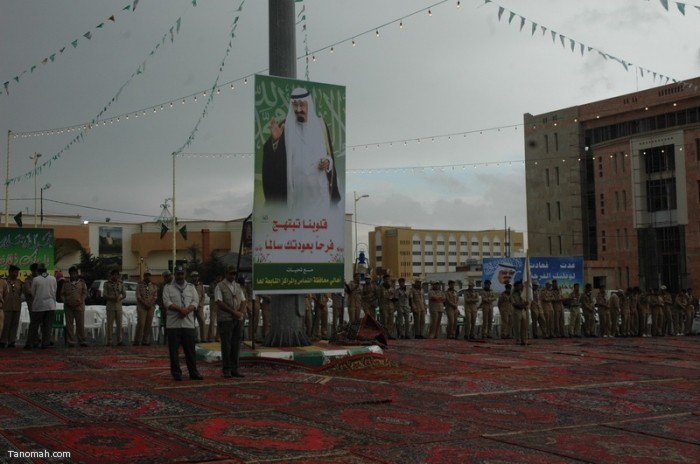 حفل أهالي محافظة النماص بمناسبة عودة الملك الى أرض الوطن بعد رحلته العلاجية (تصوير- محمد عامر)