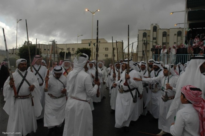 حفل أهالي محافظة النماص بمناسبة عودة الملك الى أرض الوطن بعد رحلته العلاجية (تصوير- محمد عامر)