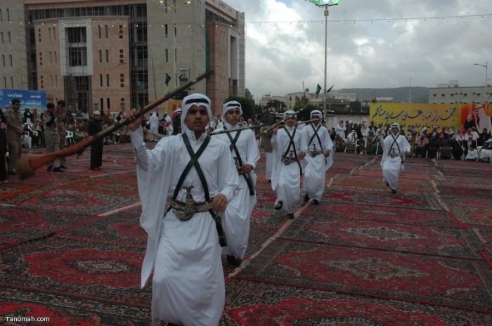 حفل أهالي محافظة النماص بمناسبة عودة الملك الى أرض الوطن بعد رحلته العلاجية (تصوير- محمد عامر)