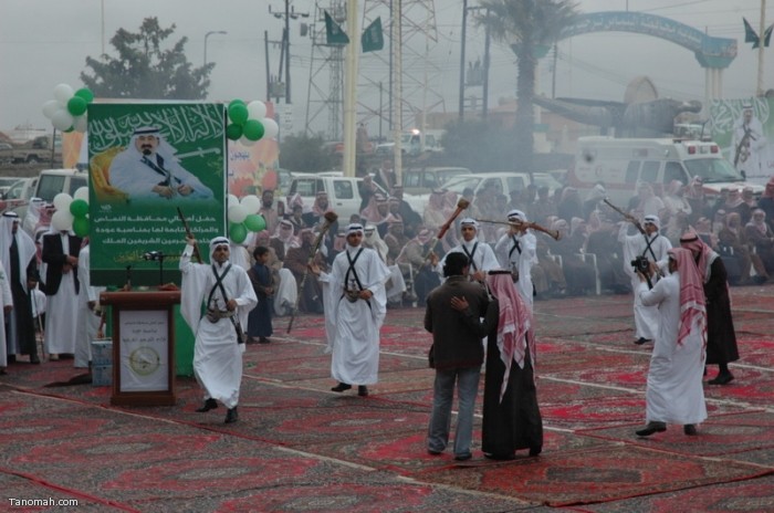 حفل أهالي محافظة النماص بمناسبة عودة الملك الى أرض الوطن بعد رحلته العلاجية (تصوير- محمد عامر)