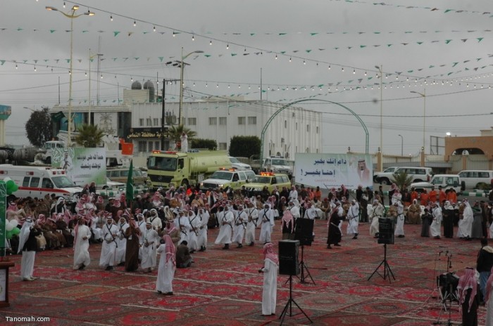 حفل أهالي محافظة النماص بمناسبة عودة الملك الى أرض الوطن بعد رحلته العلاجية (تصوير- محمد عامر)