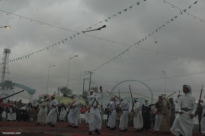 حفل أهالي محافظة النماص بمناسبة عودة الملك الى أرض الوطن بعد رحلته العلاجية (تصوير- محمد عامر)