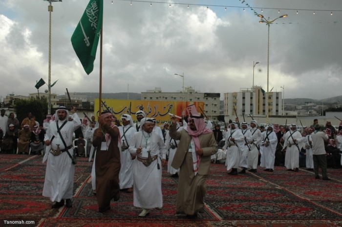 حفل أهالي محافظة النماص بمناسبة عودة الملك الى أرض الوطن بعد رحلته العلاجية (تصوير- محمد عامر)