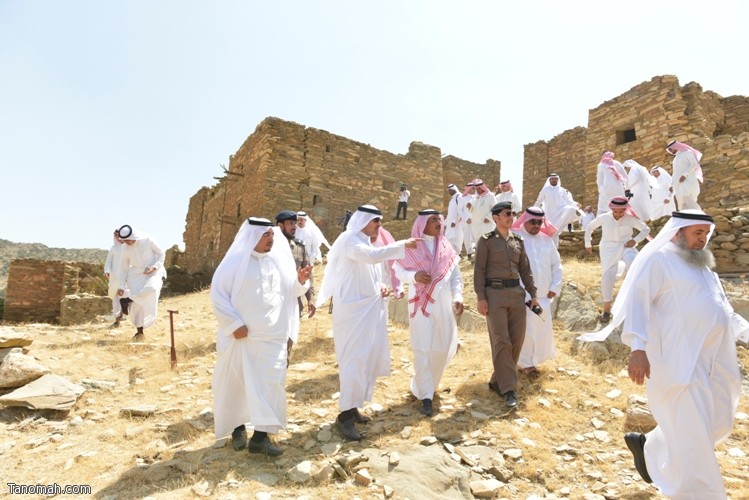 زيارة سمو الأمير سلطان بن سلمان رئيس هيئة السياحة والأثار لمحافظة تنومة 1