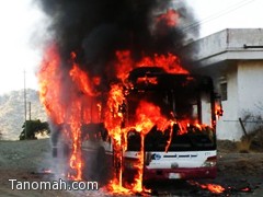 بالتزامن مع زيارة مدير الجامعة : حادث لحافلة طالبات تنومة