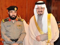 امير عسير يقلد العميد عبدالله الشهري وعدداً من زملائه رتبهم الجديده 