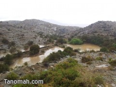 أمطار غزيرة على تنومة وبللسمر والنماص