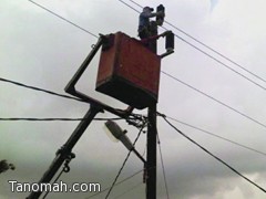 إنقطاع التيار الكهربائي عن شمال تنومة يزيد من معاناة الأهالي مع "البرد"