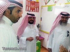 آل قاسم يتفقد عدد من المدارس التابعة لمكتب التربية والتعليم ببني عمرو