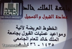 جامعة الملك خالد تنفذ برنامجا توعويا لطالبات الثانوية العامة بالنماص 