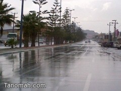 أمطار على تنومة 