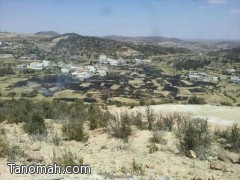 مدني النماص يخمد حريقاً في جبل مرير