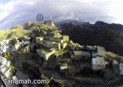 منظر جوي : القرى التراثية في النماص