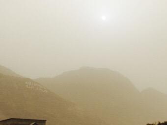 " #الغبار " يغطي سماء #تنومة و #النماص