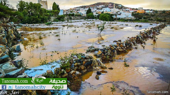 أمطار وبرد "السرح" بعدسة بن جاري