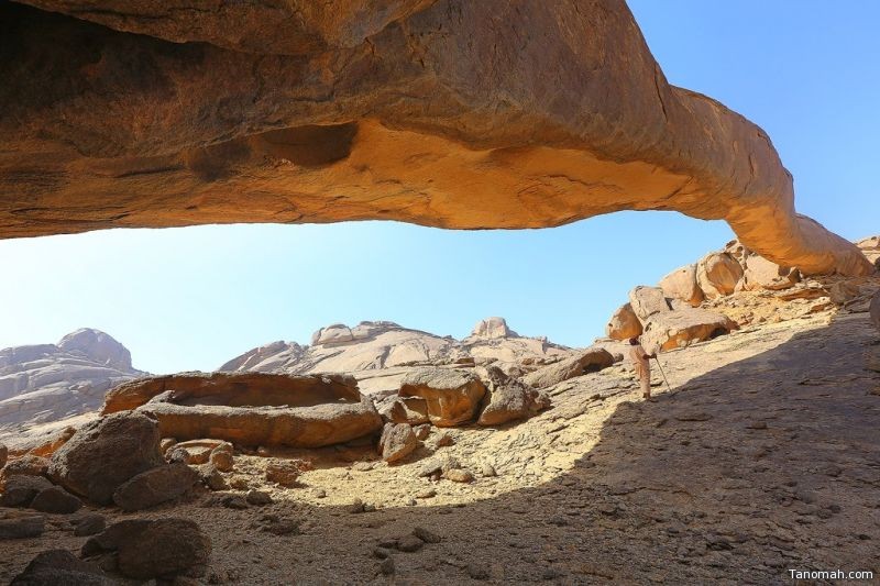 معالم سياحية جميلة:[القوس الصخري] في جبل فرثان جنوب شرق رنية (تقرير مصور)