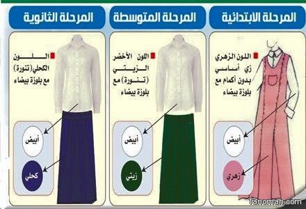 "التعليم" تعلن تطبيق الزي الجديد للطالبات اعتباراً من العام الدراسي القادم