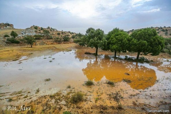 بعدسة "عبدالله بن جاري"  صور أمطار النماص