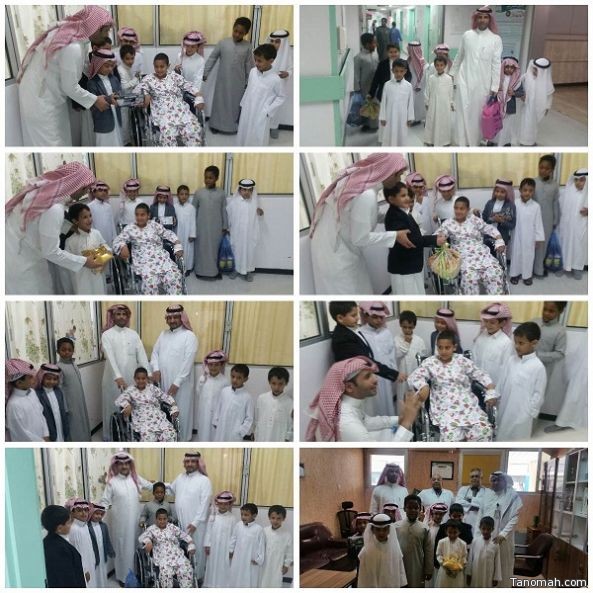 منسوبو موسى بن نصير في زيارة الطفل زياد بمستشفى النماص