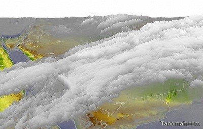 الأرصاد: بداية الحالة المطرية على المملكة واستمرارها للغد