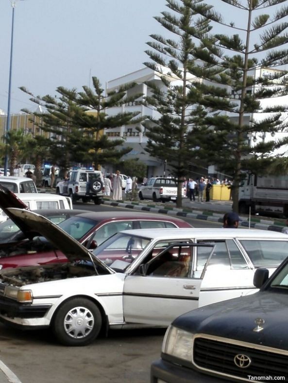 حادث مروري يقطع الكهرباء عن #تنومة