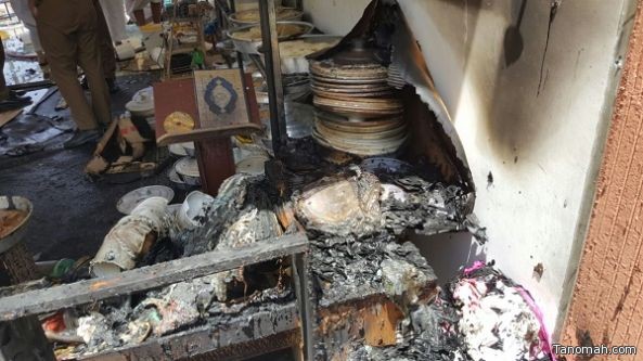 بالصور:إصابات بليغة في إنفجار بارود بمحل في #النماص