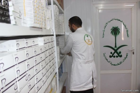العيادات التخصصية السعودية تنفذ 6522 عملية صرف للعلاجات والأدوية على اللاجئين السوريين في مخيم الزعتري