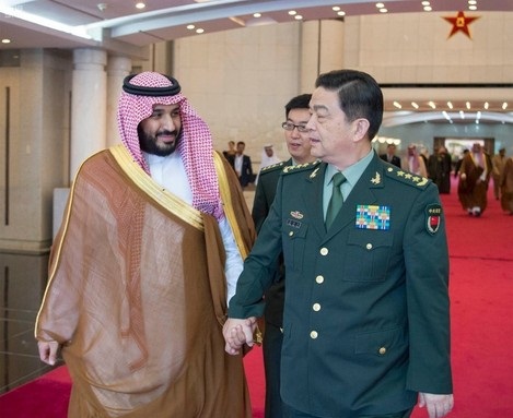 ولي ولي العهد يلتقي وزير الدفاع الصيني