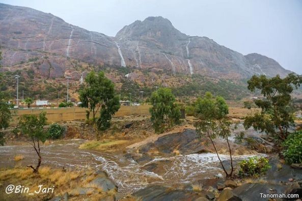 بالفيديو:أمطار غزيرة على محافظة #تنومة