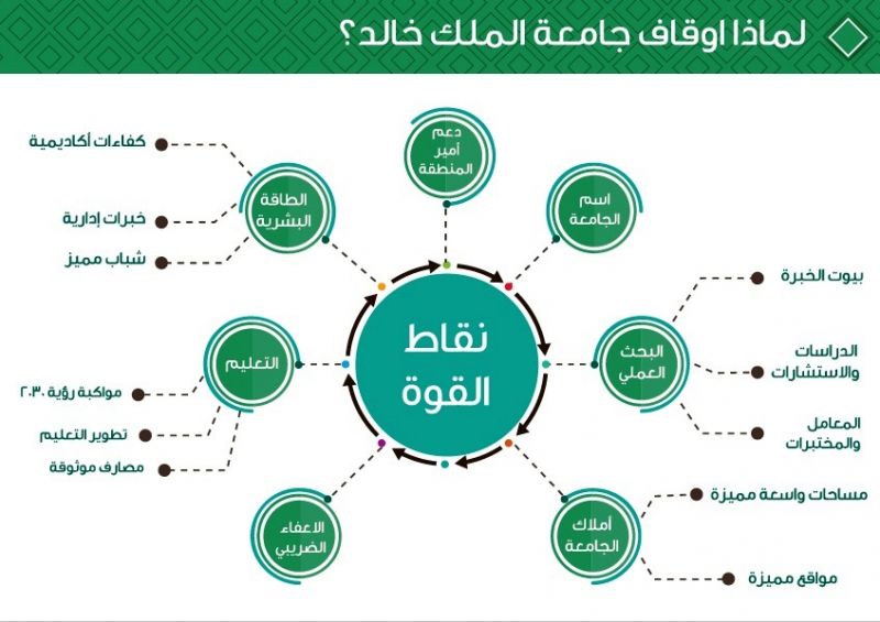 ١٢ مشروعا تتصدر اهتمامات  صندوق أوقاف جامعة الملك خالد الاستثماري