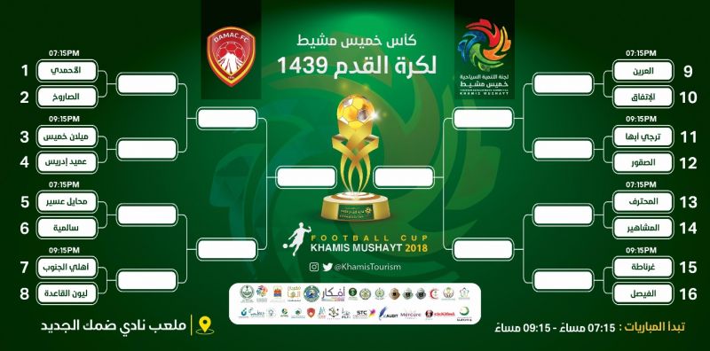الاثنين.. انطلاق بطولة كأس الخميس لكرة القدم بمشاركة 16 فريقا من المنطقة الجنوبية