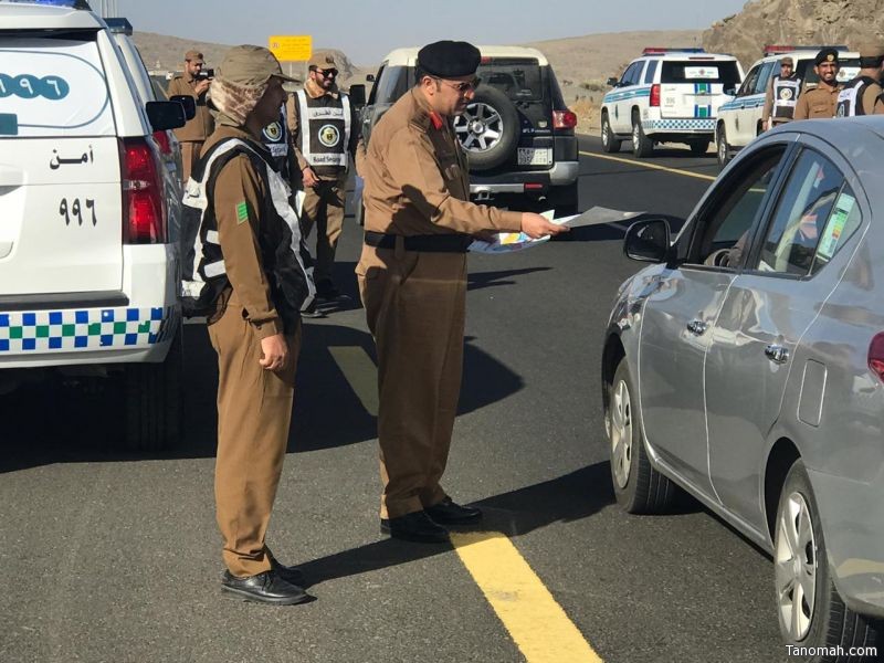 أمن الطرق يبدأ حملة توعوية على الطرق الخارجية