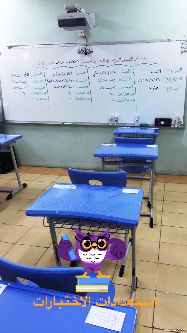 اختبارات ثانوية مليح للبنات تنهي الاسبوع الاول من الاختبارات بكل نجاح