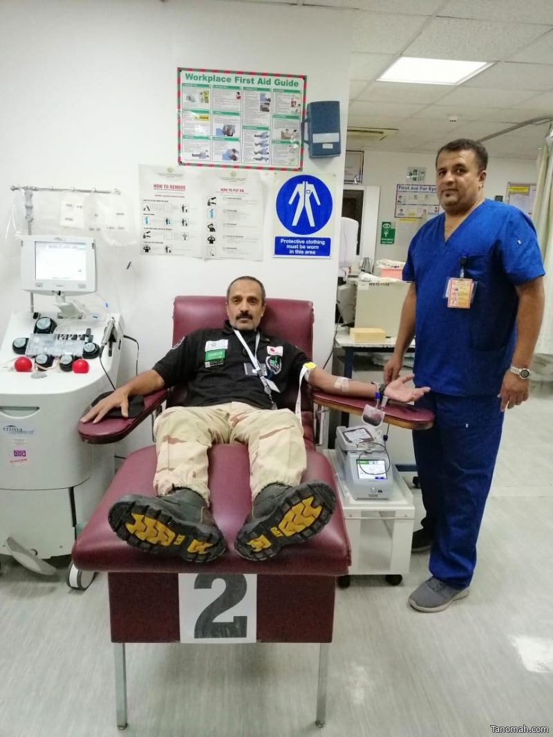 مشاة الجنوب ينظم حملة التبرع بالدم للجنود المرابطين
