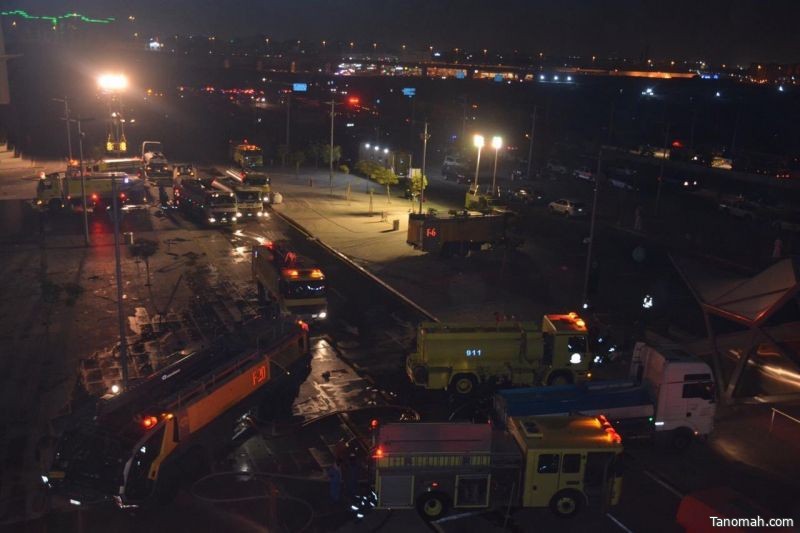 امارة مكة تنشر فيديو لحريق #قطار_الحرمين و #الدفاع_المدني يعلن السيطرة