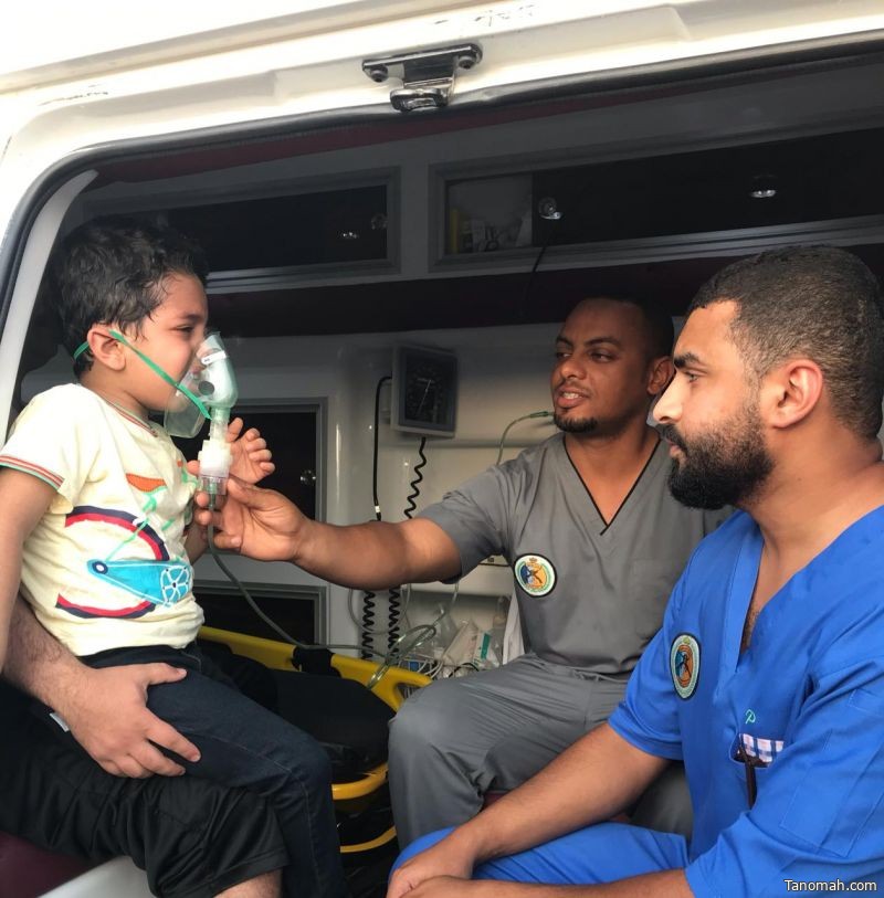 حرس الحدود ينقذ طفلاً تعرض لحالة اختناق بمنطقة عسير