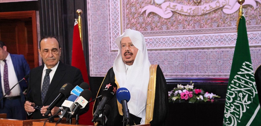 رئيس مجلس الشورى يعقد جلسة مباحثات مشتركة مع رئيس مجلس النواب المغربي في الرباط
