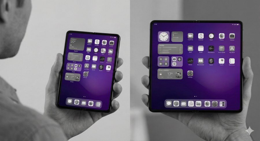 سامسونغ تكشف أول هاتف ذكي ثلاثي الطي