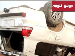 انقلاب سيارة نقل طالبات مجمع  وادي " بقّرة "