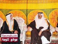 اسرة الشيخ علي الأحمري تستقبل الحنيني الذي نقل لهاتعازي امير عسير