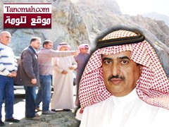 محافظ النماص يحث مقاول مشروع عقبة الملك عبدالله على سرعة انجاز المشروع 