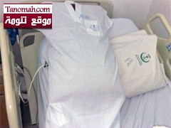 استبدال اغطية المخدات بقمصان في مستشفى النماص