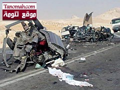 الحوادث المرورية تخلف 7153 قتيلا و39 ألف مصاب في السعودية واكثرها يوم السبت